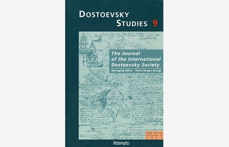 Dostoevsky Studies. Bd 9. 2005