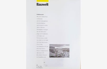 Bauwelt 25/1999. THEMA: Problemzonen.