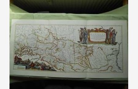 Danubuius Fluvius, Europae Maximus, a Fontibus ad Ostia, . . . Germania Colonia - (Deutsche Kolonien in Europa) - Karte. Reprint. Ansicht von ca. 1600.