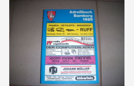 Bamberg, Adressbuch von Bamberg 1989.