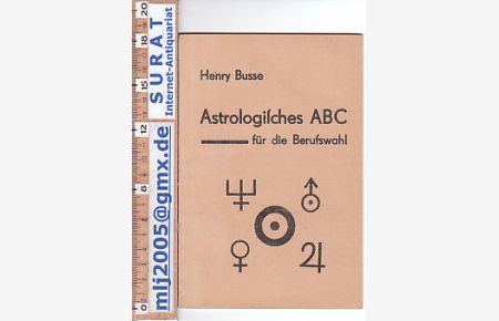 Astrologisches ABC für die Berufswahl.
