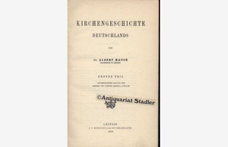 Kirchengeschichte Deutschlands. 5 Bände.