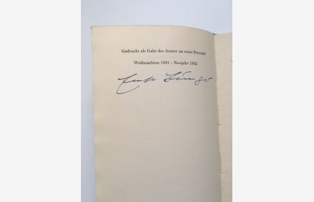 Am Kieselstrand,   - gedruckt als Gabe des Autors an seine Freunde Weihnachten 1951 - Neujahr 1952,