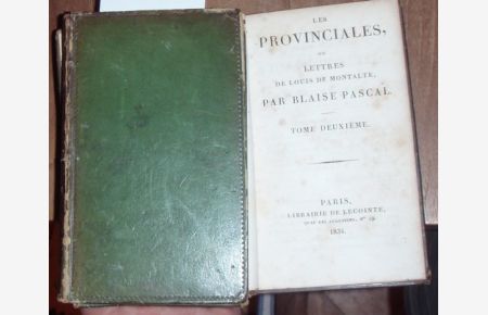 Les Provinciales  - ou lettres de Louis de Montalte.