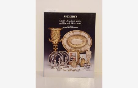 Silver, Objects of Vertu and Portrait Miniatures.   - Sale 26.11.1992, ref. 'Dovecote'.