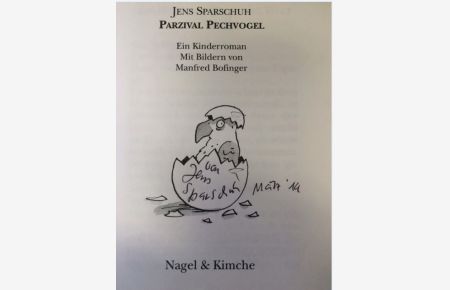 Parzival Pechvogel. - signiert, Erstausgabe  - Ein Kinderroman. Mit Bildern von Manfred Bofinger.