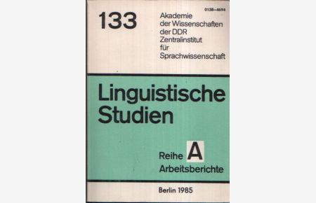 Fachsprachliche Textlinguistik  - Linguistische Studien Reihe A Arbeitsbericht 133