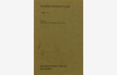 Russia Mediaevalis. Tomus 10, 1