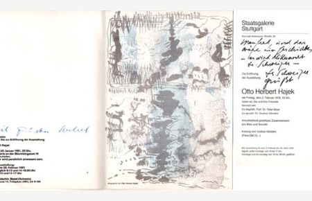 [Einladungskarte] Galerie Felix Handschin. Eröffnung der Ausstellung am 20. Januar 1961.