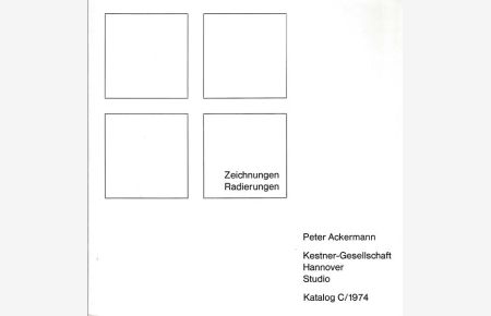 Kestner-Gesellschaft Hannover Katalog C / 1974. Studio. Kestner-Gesellschaft Hannover.