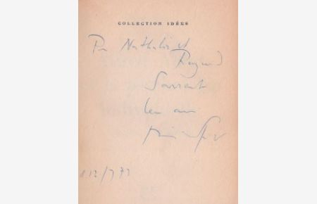 Alfred Adler et la psychologie individuelle. - signiert, Widmungsexemplar, Erstausgabe  - L´homme et sa doctrine. Collections idées, 275.