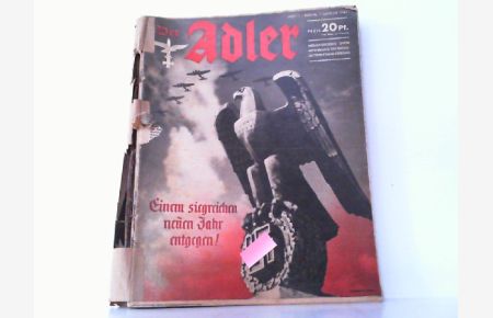 Der Adler. Illustrierte Luftwaffenzeitschrift. Hier Jahrgang 1941 in 26 Heften komplett !