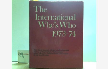 The International Who's Who 1973-74