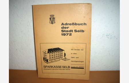 Selb, Adressbuch der Stadt Selb von 1972