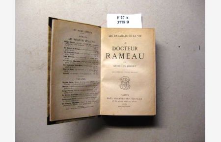 Le Docteur Rameau.   - - les batailles de la vie.