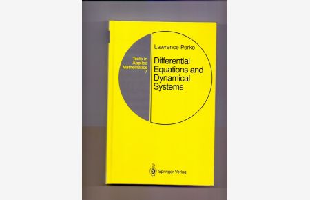 Differential equations and dynamical systems.   - Texts in applied mathematics 7