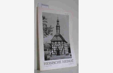 Hessische Heimat, 24. Jahrgang, Heft 1/1974
