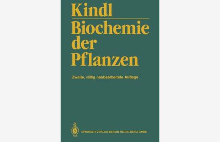 Biochemie der Pflanzen : e. Lehrbuch.