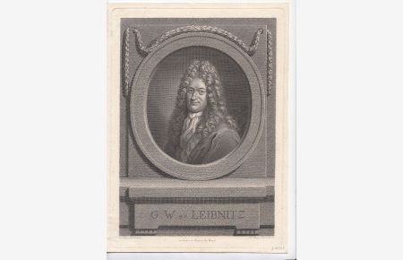 Porträt in ovalem Rahmen und auf Sockel. Brustbild, Blick en Face. Original - Kupferstich von I. F. Bause nach A. Scheits, 24, 7 x 17, 7 cm, 1775.