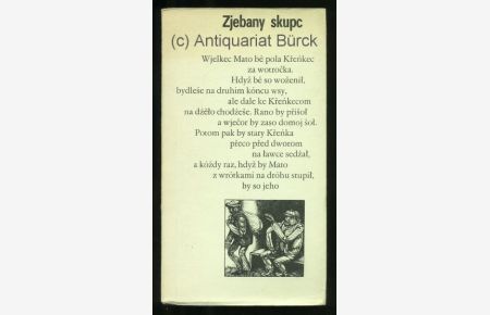 Zjebany skupc. Humor delnich serbow. Mit Zeichnungen (oder Holzschnitten) von Karl-Georg Hirsch [Text Sorbisch].