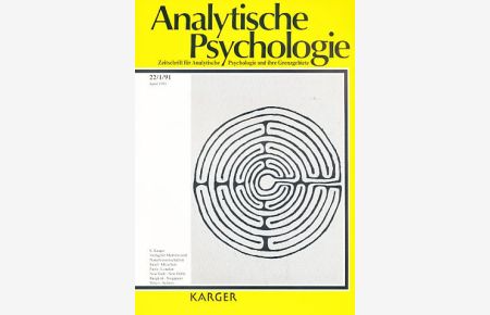 Analytische Psychologie. 22. Jahrgang Hefte 1-4. 1991.   - Zeitschrift für Analytische Psychologie und ihre Grenzgebiete.