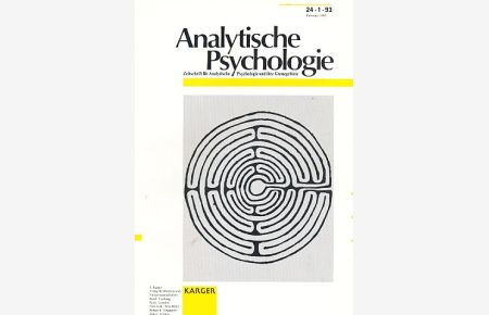 Analytische Psychologie. 24. Jahrgang Hefte 1-4. 1993.   - Zeitschrift für Analytische Psychologie und ihre Grenzgebiete.