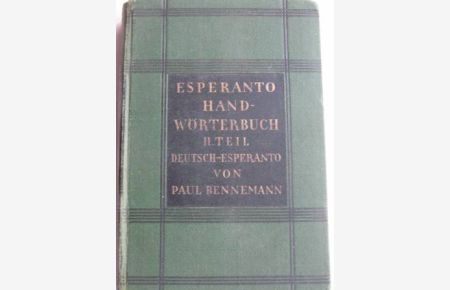 Esperanto Hand-Wörterbuch, II. Teil Deutsch-Esperanto