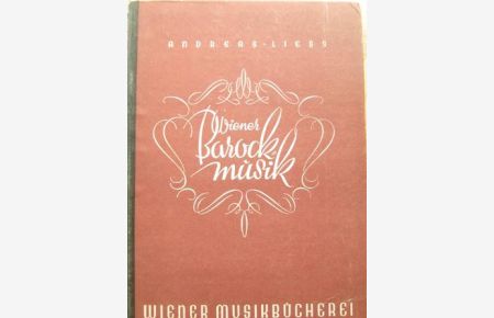 Wiener Barockmusik Wiener Musikbücherei 3. Band