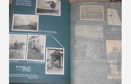 Fotoalbum der Sommerreise 1948 von Dr. Walter Fischer beinhaltet Fotos, Ansichtskarten u. Berichte über die Reise (alles in Original)