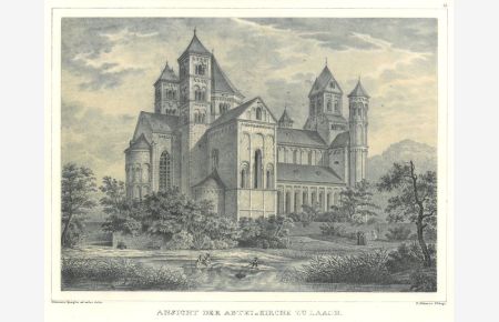 Ansicht der AbteiKirche zu Laach.