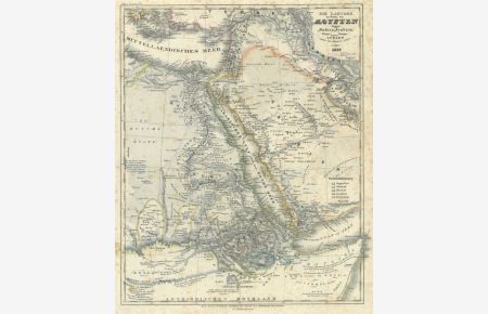 Die Länder des Pascha von Ägypten, Nubien, Arabien 1852.