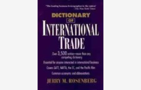 Dictionary of International Trade (Business Dictionary)