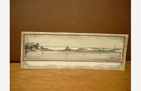Lombardsbrücke: Detailreiche Lithographie um 1840.