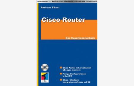 Cisco-Router - Das Experimentierbuch mit CD-ROM Routertechnologie Instruktoren Cisco Firewall Firewalling Ios Netzwerke Cisco Routing Network Andreas Tikart Dieses Buch ist genau das richtige für den ersten Einstieg in die Routertechnologie von Cisco. Duch die einfach nachvollziehbaren Beispiele kann auch der ungeübte Anwender sich erstaunlich schnell in die Materie einarbeiten. Der Leser kann sofort praktisch sein erlerntes Wisssen umsetzen und der Erfolg stellt sofort ein. Erfahrene Anwender und Instruktoren können dieses Buch ergänzend zur Ausbildung den Schülern ohne Einschränkung empfehlen und sparen sich dadurch langwierige Einarbeitungszeiten. Andreas Tikart Mitp-Verlag IOS-Basics Andreas Tikart hat mehrjährige Erfahrung im Umgang mit Cisco-Routern. Er ist Cisco CCNP, Microsoft MCSE und HP Open View Certified Consultant. Nicht zuletzt ist Tikart bekannt geworden als Co-Autor des MITP-Bestsellers Linux für Internet und Intranet Das Konzept vom Buch ist durchaus interessant. Mir hat es auf jeden Fall genützt, wobei ich mich wirklich nur mit den IOS-Basics beschäftigen musste. Kann man guten Gewissens empfehlen. Zusatzinfo mit CD-ROM Sprache deutsch Maße 170 x 240 mm Einbandart Paperback Cisco Router Cisco Firewall Firewalling Ios Netzwerke Cisco Routing ISBN-10 3-8266-0986-7 / 3826609867 ISBN-13 978-3-8266-0986-2 / 9783826609862 Routertechnologie Cisco Instruktoren Cisco Firewall. Das Experimentierbuch