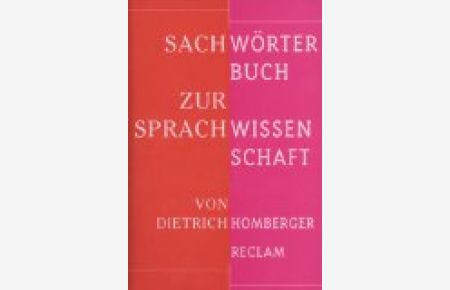Sachwörterbuch zur Sprachwissenschaft.   - von