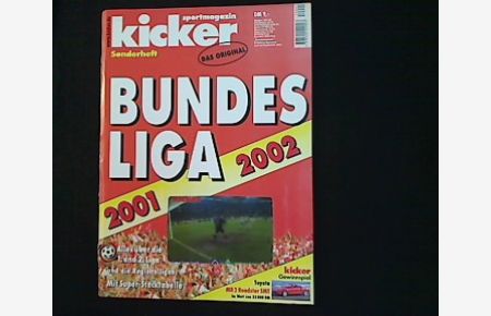 Kicker-Sonderheft Bundesliga 2001/2002.