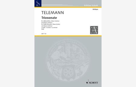 Triosonate a-Moll  - aus Essercizii Musici, (Serie: Antiqua), (Reihe: Edition Schott)