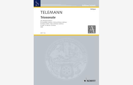 Triosonate h-Moll  - aus Essercizii Musici, (Serie: Antiqua), (Reihe: Edition Schott)