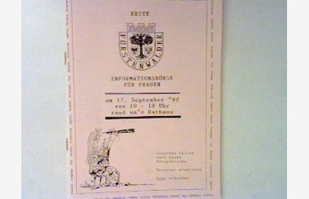 Erste Fürstenwalder Informationsbörse für Frauen am 17. September 1992 rund um´s Rathaus.
