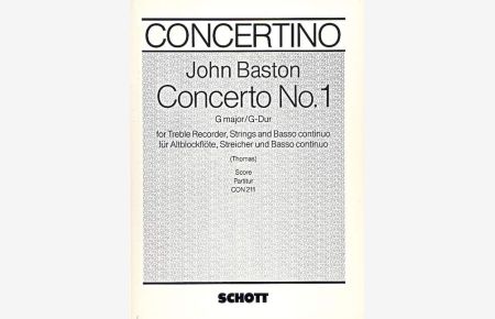 Concerto No. 1 G-Dur  - (Serie: Concertino)