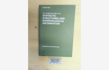 Syntactic structures and morphological information.   - Interface explorations ; 7