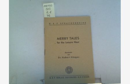 Merry tales for the Leisure Hour, D-E-F-Sprachenreihe