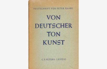 Von deutscher Tonkunst.