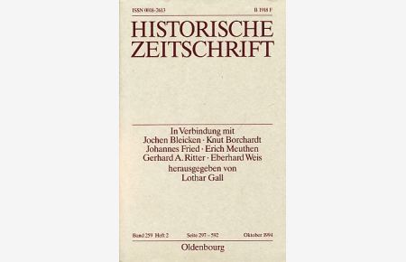 Historische Zeitschrift. Band 259, Heft 2.