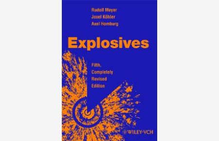 Explosives. Englische Ausgabe [English] von Josef Köhler (Autor), Rudolf Meyer (Autor), Axel Homburg (Autor) Without CD /Ohne CD Propellants Pyrotechnics Sprengtechnik Explosivstoffe explosive physics Chemical Technology ICT Thermodynamical Database Explosives Sprengstoff This world-famous reference work has been enlarged and updated without tampering with its tried and tested format. Around 500 alphabetically ordered, monographic entries consider the physicochemical properties, production methods and safe applications of over 120 explosive chemicals; discuss 70 fuels, additives and oxidizing agents; and describe test methods. The extensive thermodynamic data have been thoroughly updated and for the first time are also provided in electronic format. An excerpt from the ICT Thermodynamical Database was compiled by the Fraunhofer Institute of Chemical Technology (Pfinztal, Germany). Not only additional thermodynamic data, and references to further reading, but also enhanced search facilities are provided. Other key features includethe 1500-entry combined index and glossary (comprising terms and abbreviations in English, French and German), conversion tables and many literature references. This book is suitable for explosive experts and also for translators, public authorities and patent lawyers. From reviews of previous editions`This wealth of information and an index that comprises some 1500 keywords and several conversion tables make this a unique source of knowledge for anybody working with explosives. ` (Propellants, Explosives, Pyrotechnics). While lacking complex descriptions of explosive concepts, this book provides the user with an invaluable reference guide to the basic concepts behind explosive materials and explosive physics. An invaluable reference guide to a wide variety of commercial and specialty explosive materials, this book is a must have for anyone involved in the field of commercial explosives Sprengtechnik. Anwendungsgebiete und Verfahren