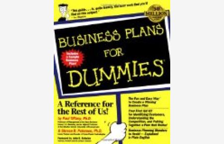Business Plans for Dummies (For Dummies (Lifestyles Paperback))