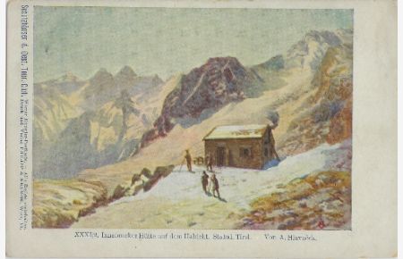 Innsbrucker Hütte auf dem Habicht. Stubai. Tirol.