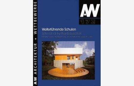 Architektur und Wettbewerbe, H. 172 : Weiterführende Schulen von Karl H. Krämer (Autor)