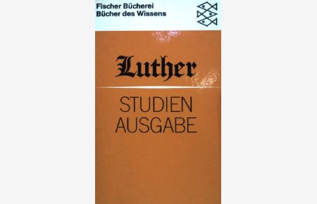 Luther Studienausgabe.   - (Nr. 6007)
