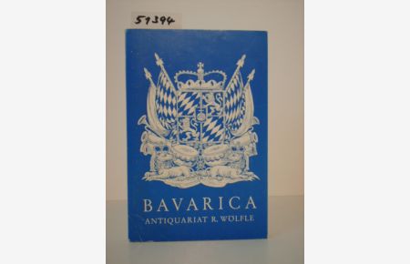 Der Münchener Antiquarius 1968.   - Bavarica. 500 Jahre in Wort und Bild. Seltene Bücher, Ansichten und Porträts, darunter die Bibliothek Luitpold Ruess. Folge 45.